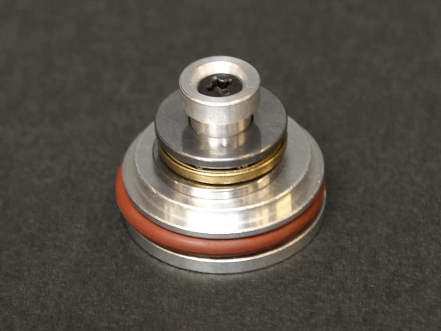 DEEP FIRE アルミ ピストンヘッド [仕様：Oリング  / スーパーOリング][ベアリング：あり / なし]