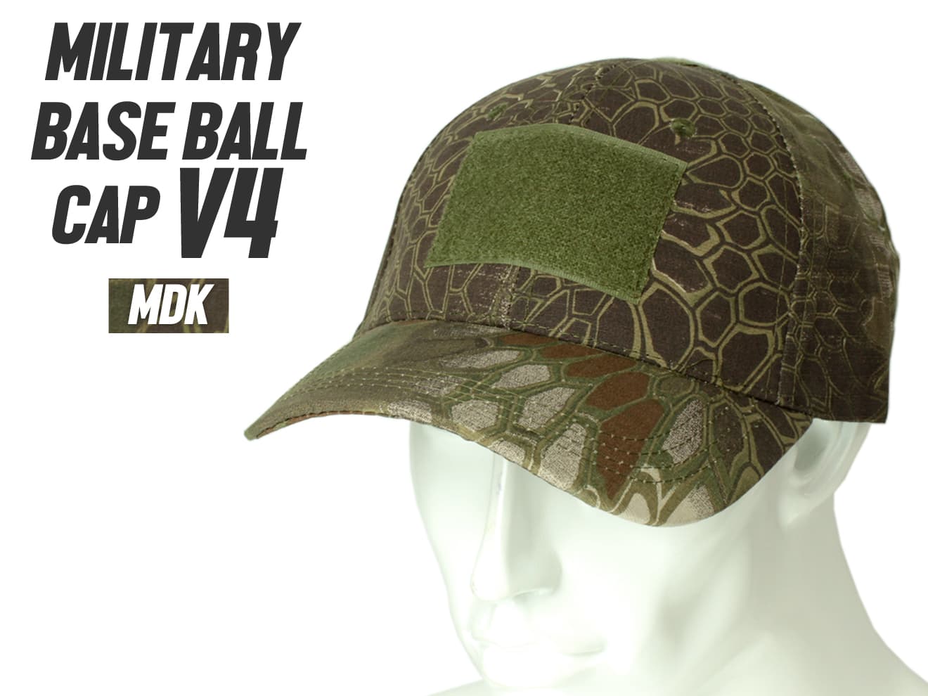 ミリタリー ベースボールキャップ V4 [カラー：TAN / OD / TYPHON / MANDRAKE]