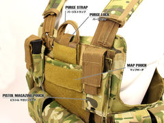 MILITARY BASE ヘビーデューティ タクティカルプレートキャリア [カラー：BK / LMC / OD / ACU]