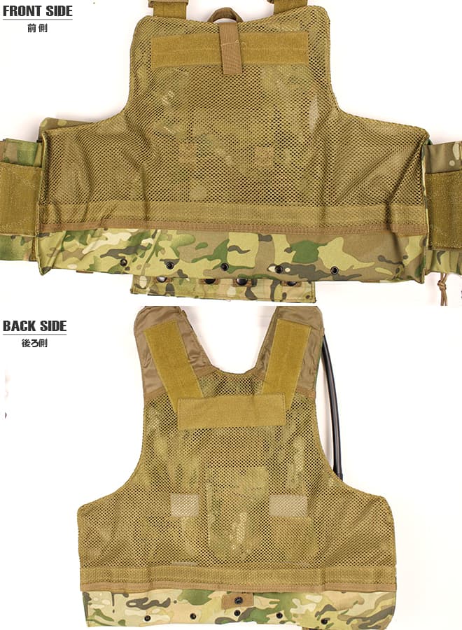 MILITARY BASE ヘビーデューティ タクティカルプレートキャリア [カラー：BK / LMC / OD / ACU]