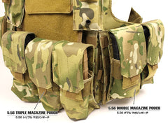 MILITARY BASE ヘビーデューティ タクティカルプレートキャリア [カラー：BK / LMC / OD / ACU]