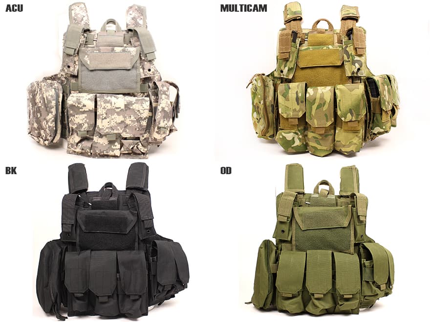 MILITARY BASE ヘビーデューティ タクティカルプレートキャリア [カラー：BK / LMC / OD / ACU]