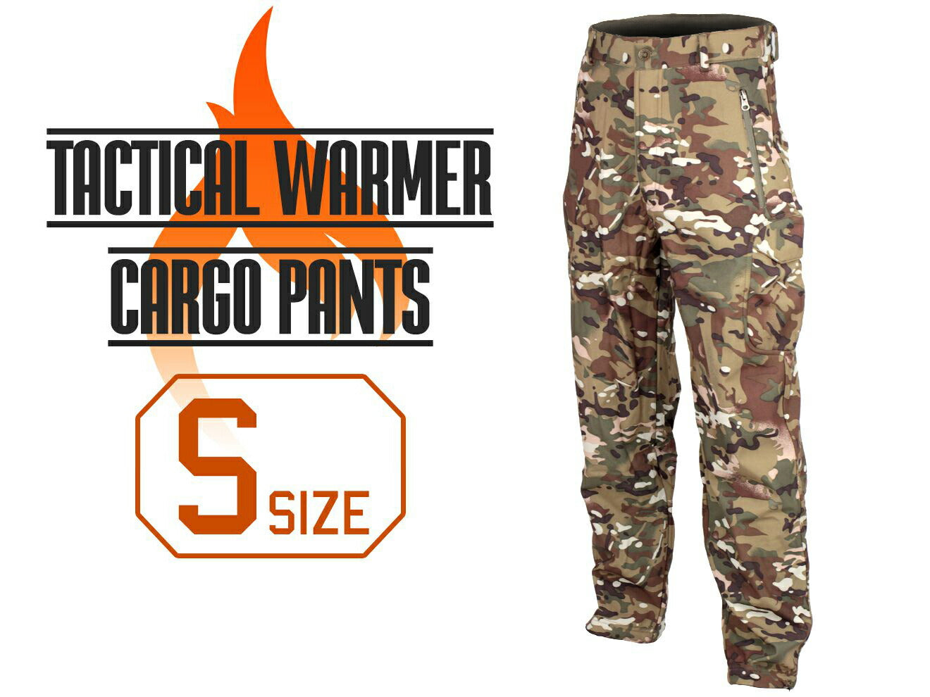 MILITARY BASE タクティカル ウォーマーカーゴパンツ[サイズ：Sサイズ / Mサイズ] [カラー：BK / MC]