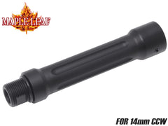 Maple Leaf アルミCNC アウターバレル エクステンション 14mm逆ネジ [長さ：2インチ / 3.9インチ / 5.1インチ]