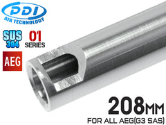 PDI 01シリーズ AEG 超精密 ステンレスインナーバレル(6.01±0.002) [長さ：120mm / 141mm / 187mm / 205mm / 208mm / 215mm / 229mm / 247mm / 275mm / 303mm / 375mm]