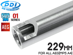 PDI 01シリーズ AEG 超精密 ステンレスインナーバレル(6.01±0.002) [長さ：120mm / 141mm / 187mm / 205mm / 208mm / 215mm / 229mm / 247mm / 275mm / 303mm / 375mm]