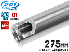 PDI 01シリーズ AEG 超精密 ステンレスインナーバレル(6.01±0.002) [長さ：120mm / 141mm / 187mm / 205mm / 208mm / 215mm / 229mm / 247mm / 275mm / 303mm / 375mm]