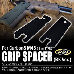 PDI Carbon8 M45 グリップスペーサー [厚み・カラー：1mm・BK / 1.5mm・BK / 1mm・SV]