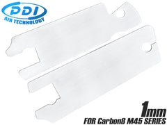 PDI Carbon8 M45 グリップスペーサー [厚み・カラー：1mm・BK / 1.5mm・BK / 1mm・SV]