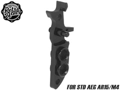RETRO ARMS アルミCNC アルマイト カスタムトリガー for AEG AR15/M4 [タイプ：A / B / C / D / E / F / G / H / I / J / K / L / P / S / T]