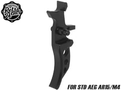RETRO ARMS アルミCNC アルマイト カスタムトリガー for AEG AR15/M4 [タイプ：A / B / C / D / E / F / G / H / I / J / K / L / P / S / T]