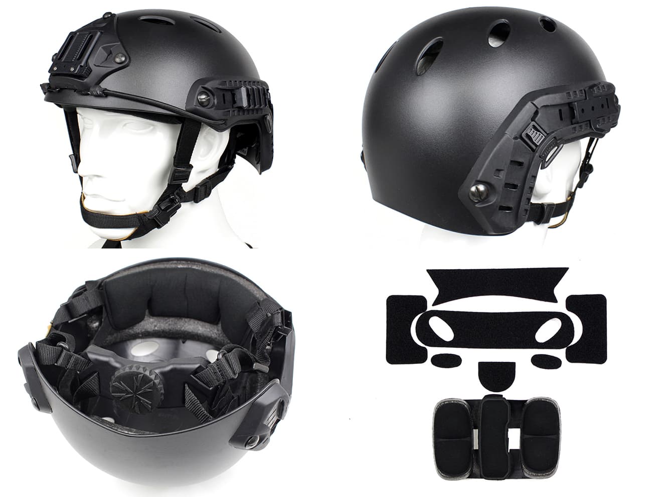 Z-TACTICAL CMTC 2ヘッドセット+OPS CORE CARBONEタイプ ヘルメット+ARCレールアダプター BK