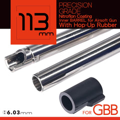 UNICORN AIRSOFT GBB 6.03 ウルティメイト プレシジョン インナーバレル w/ 60°チャンバーパッキン [長さ：74mm / 86mm / 97mm / 113mm / 117mm / 138mm / 150mm / 162mm / 265mm / 300mm / 370mm]